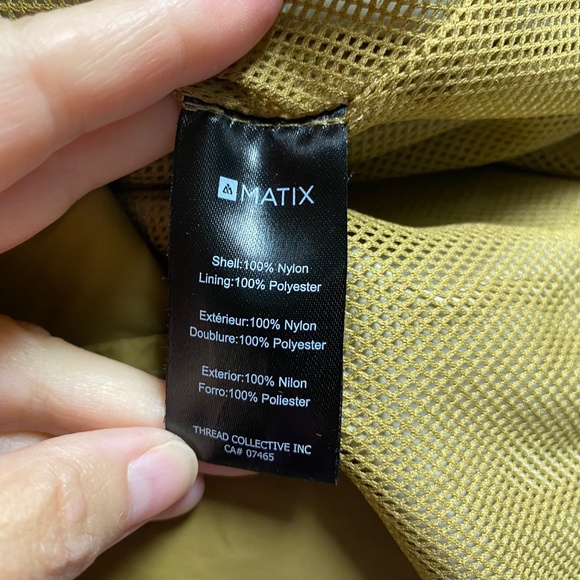 Matix Size M Compton Surf Club Los Angeles • Windbreaker Jacket Brown Snap Close - Picture 9 of 11